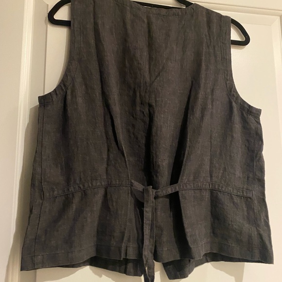 Eileen Fisher Linen Vest Size S NWT - Picture 4 of 5